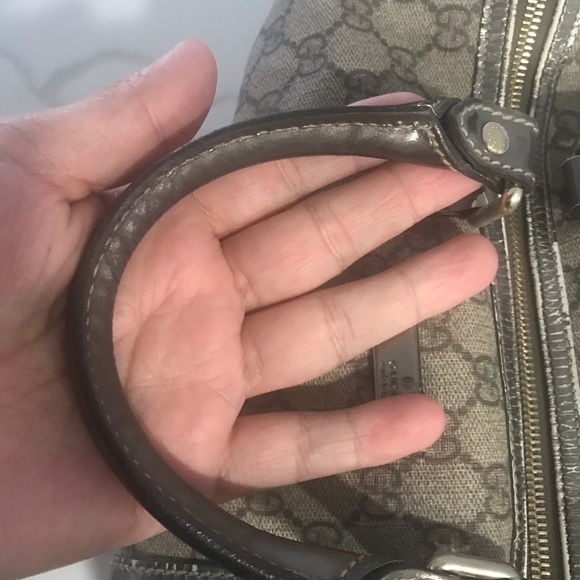 Authentic Gucci Boston Monogram GG Bag - Picture 8 of 14